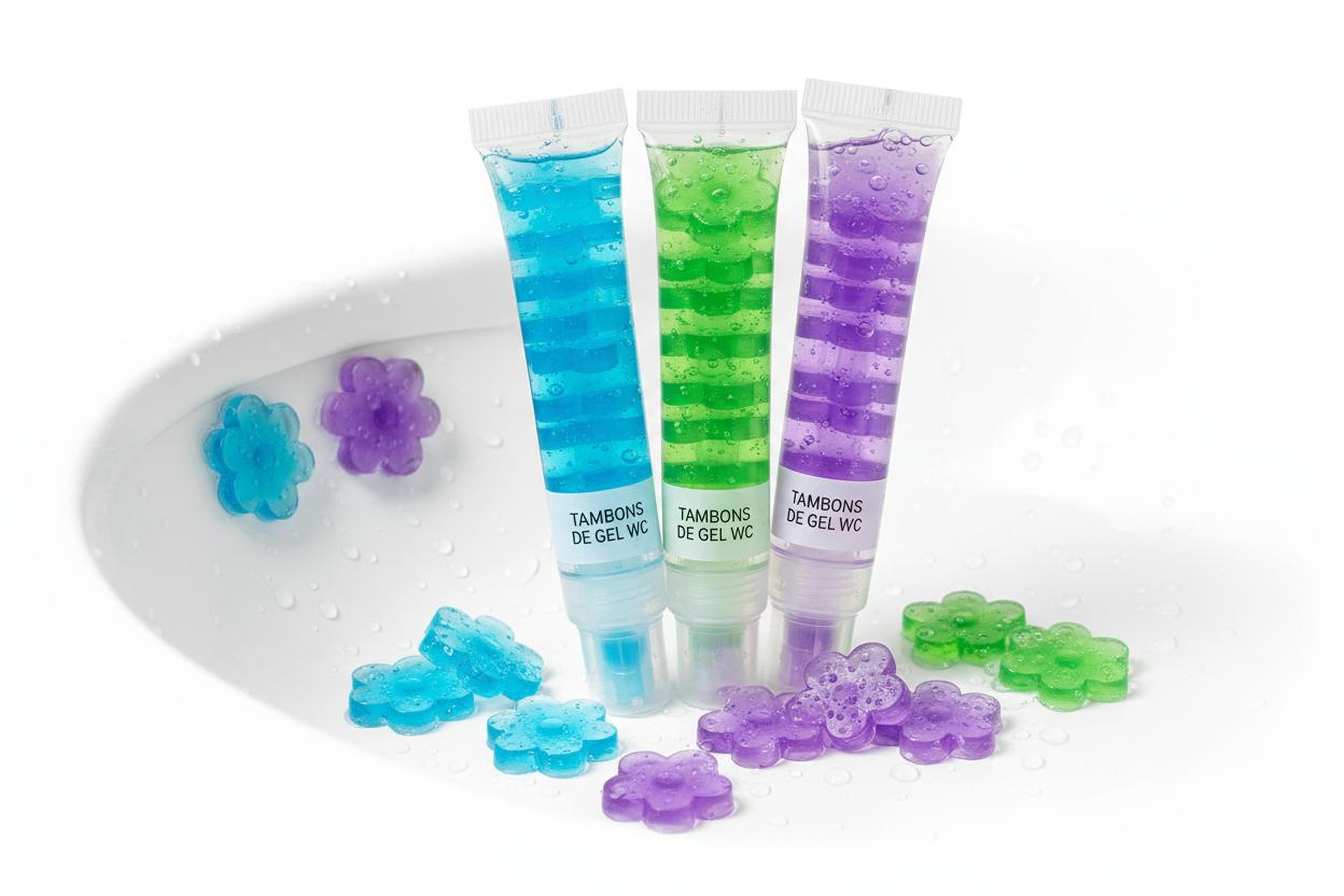 Fleurs de gel parfumées pour WC