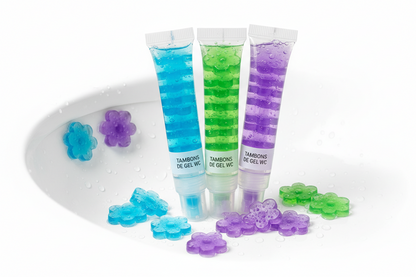 Fleurs de gel parfumées pour WC